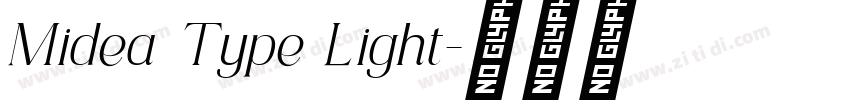 Midea Type Light字体转换